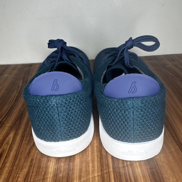 Allbirds Mens Size 11 Knit Tree Pipers Shoes Sneakers Green Walking Blue White - Picture 5 of 8